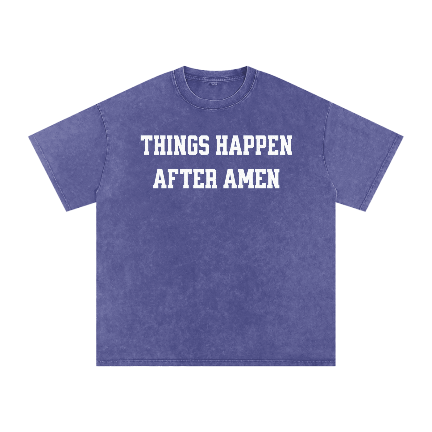 Amen - Acid Wash Oversize T-Shirt