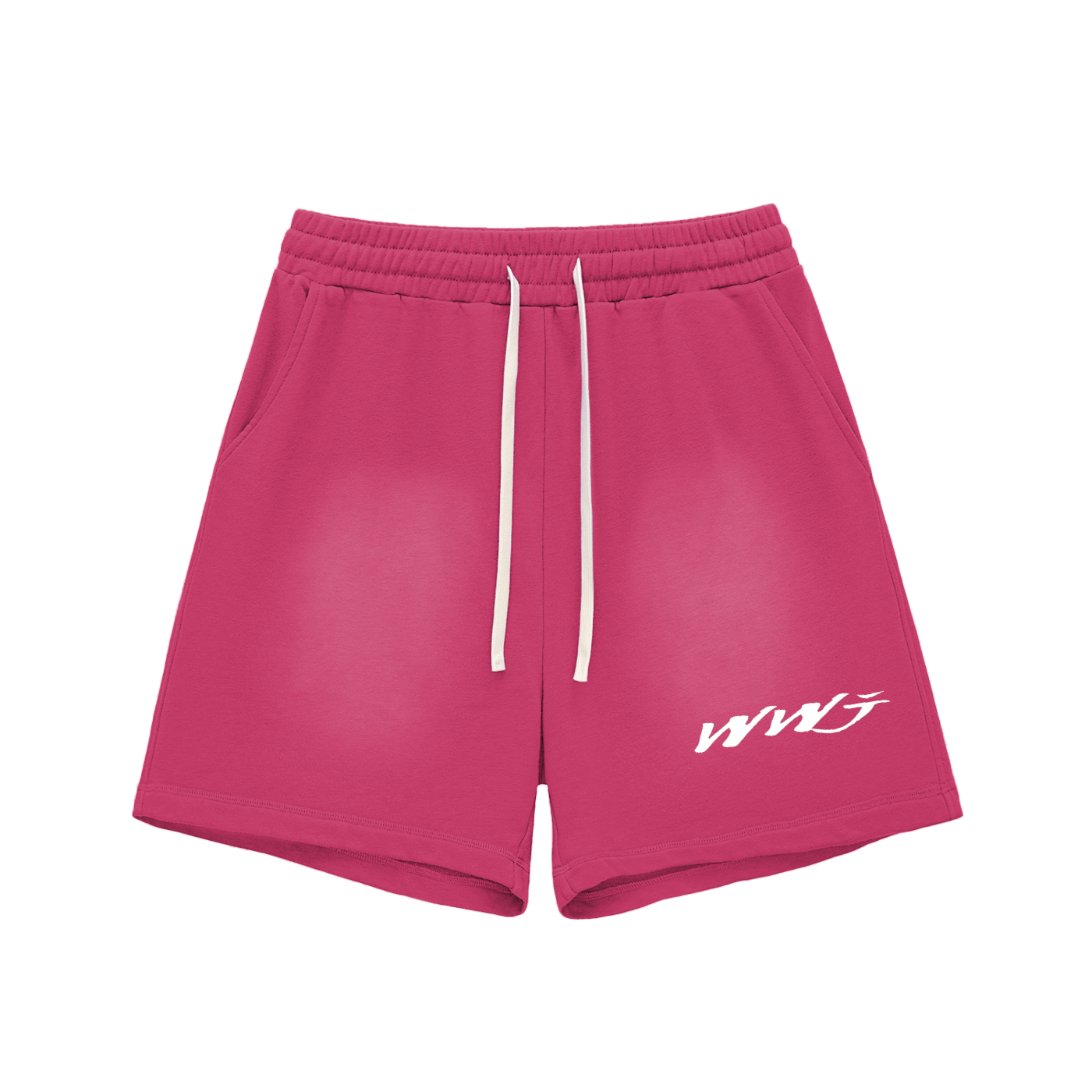 WWJ - Sun Fade Raw Edge Cotton Shorts