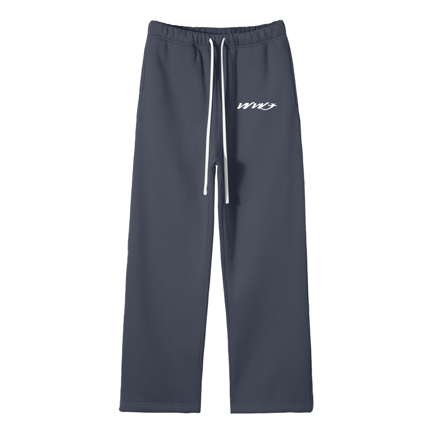 WWJ - Unisex Solid Color Fleece Straight Leg Pants