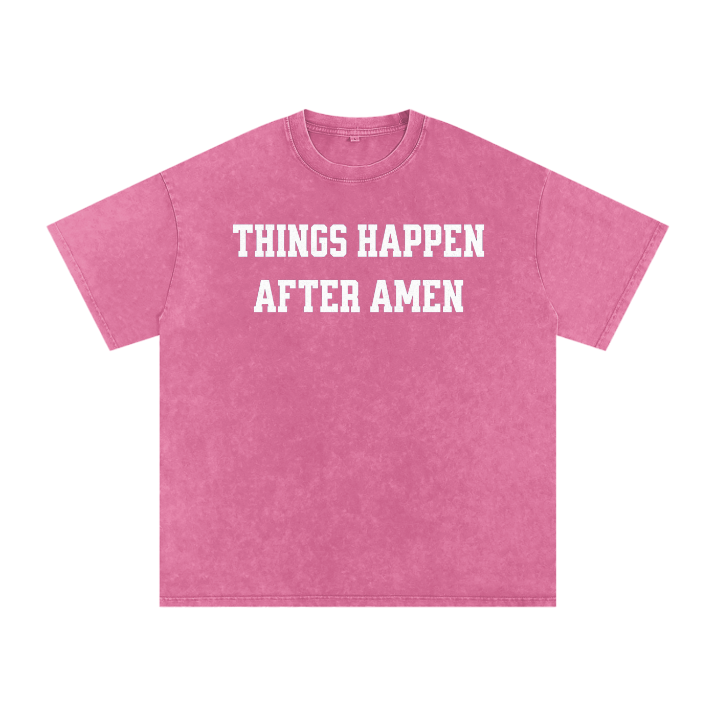 Amen - Acid Wash Oversize T-Shirt