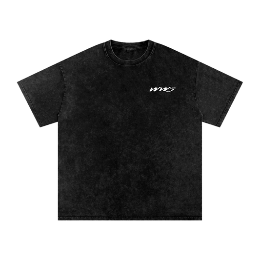 Trust - Snow Washed Oversized Cotton T-Shirt