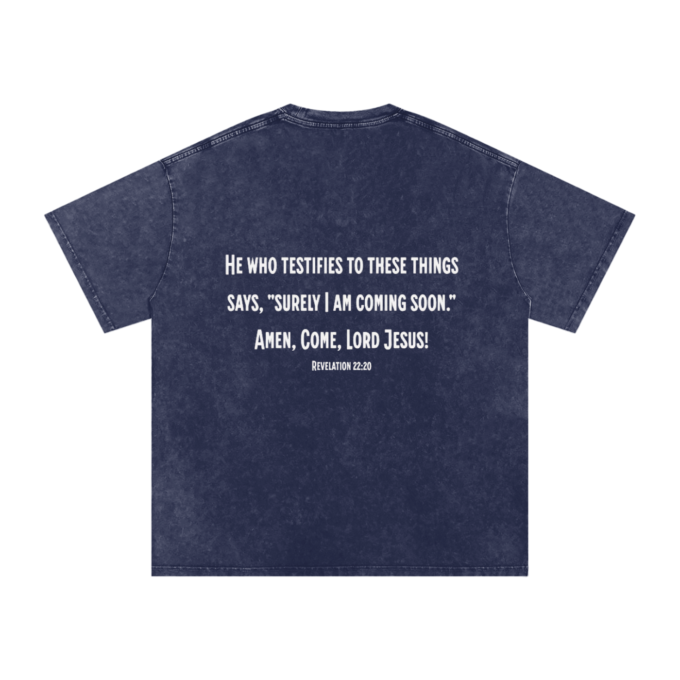 He is Coming - Acid Wash Oversize T-Shirt