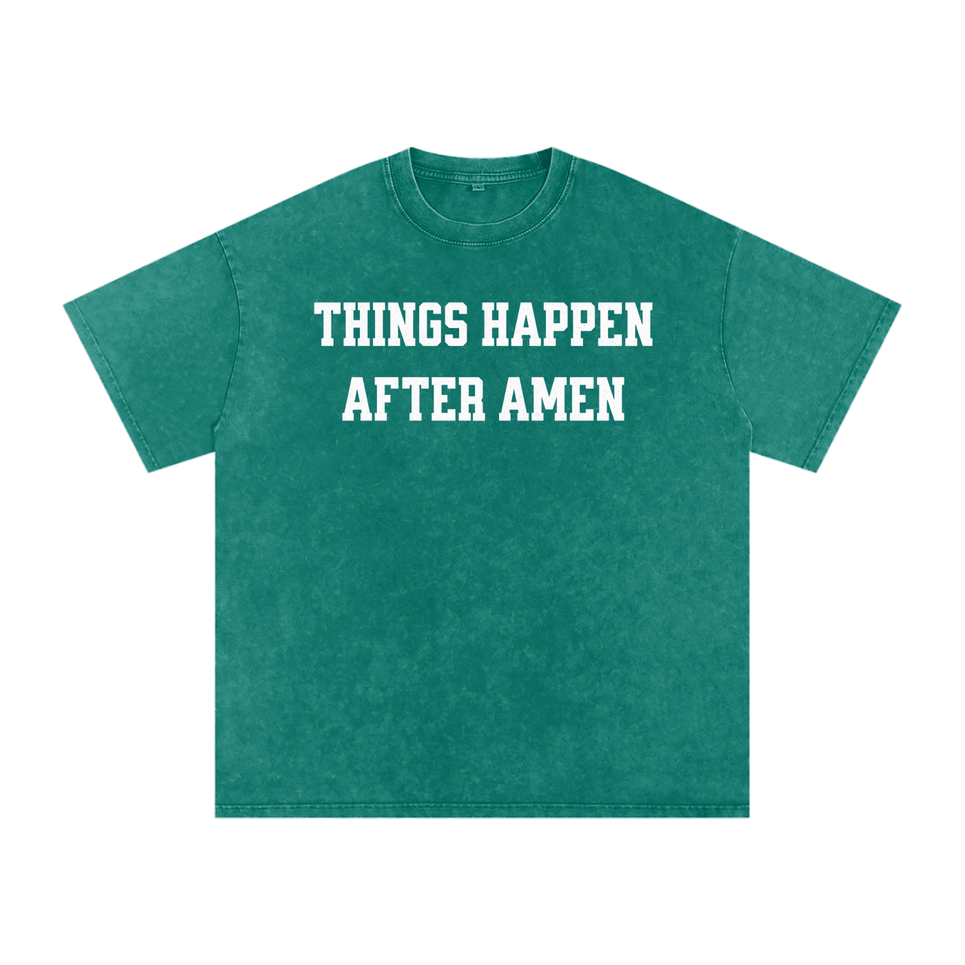 Amen - Acid Wash Oversize T-Shirt