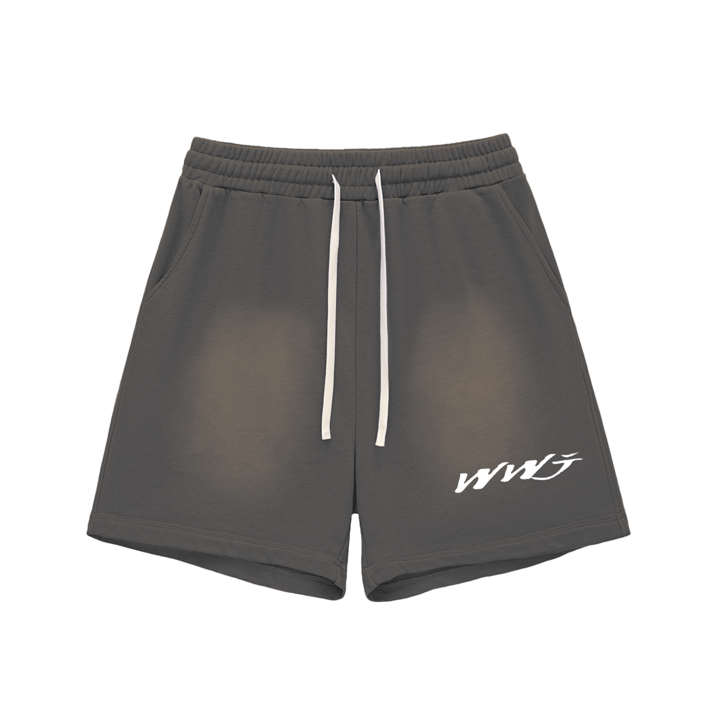 WWJ - Sun Fade Raw Edge Cotton Shorts