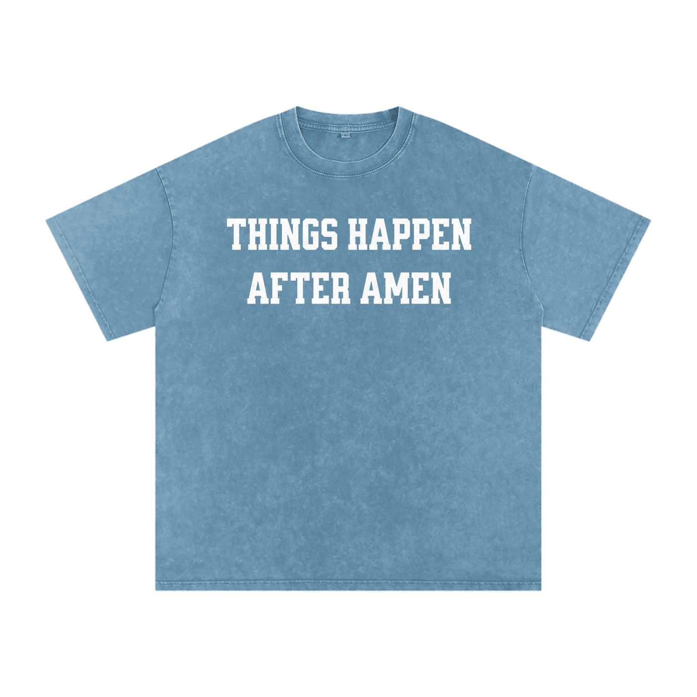 Amen - Acid Wash Oversize T-Shirt