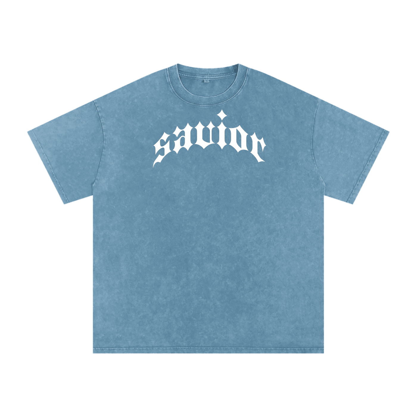 Savior - Snow Washed Oversized Cotton T-Shirt