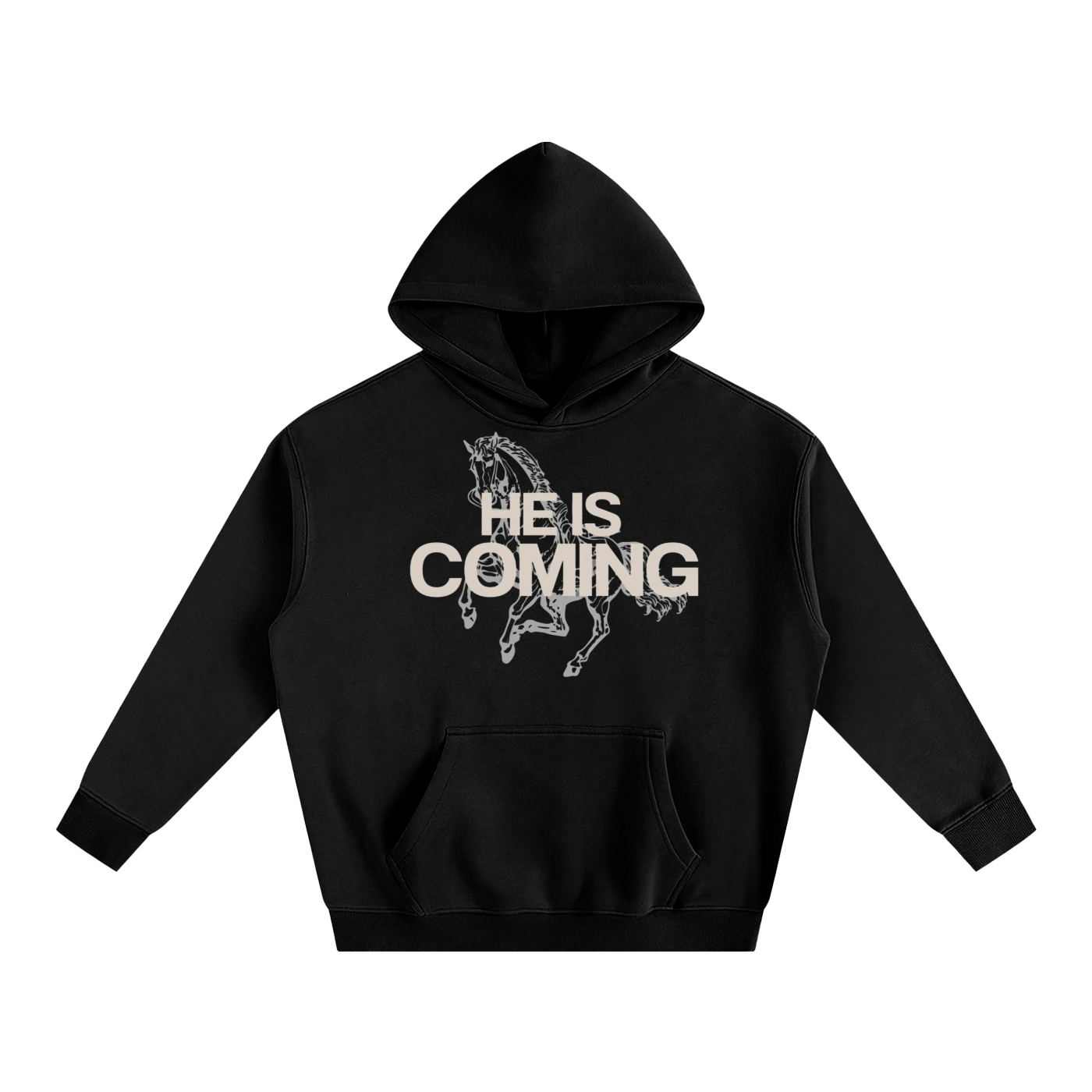 He is Coming - Oversize Fleeced Hoodie