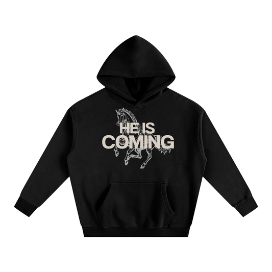 He is Coming - Oversize Fleeced Hoodie