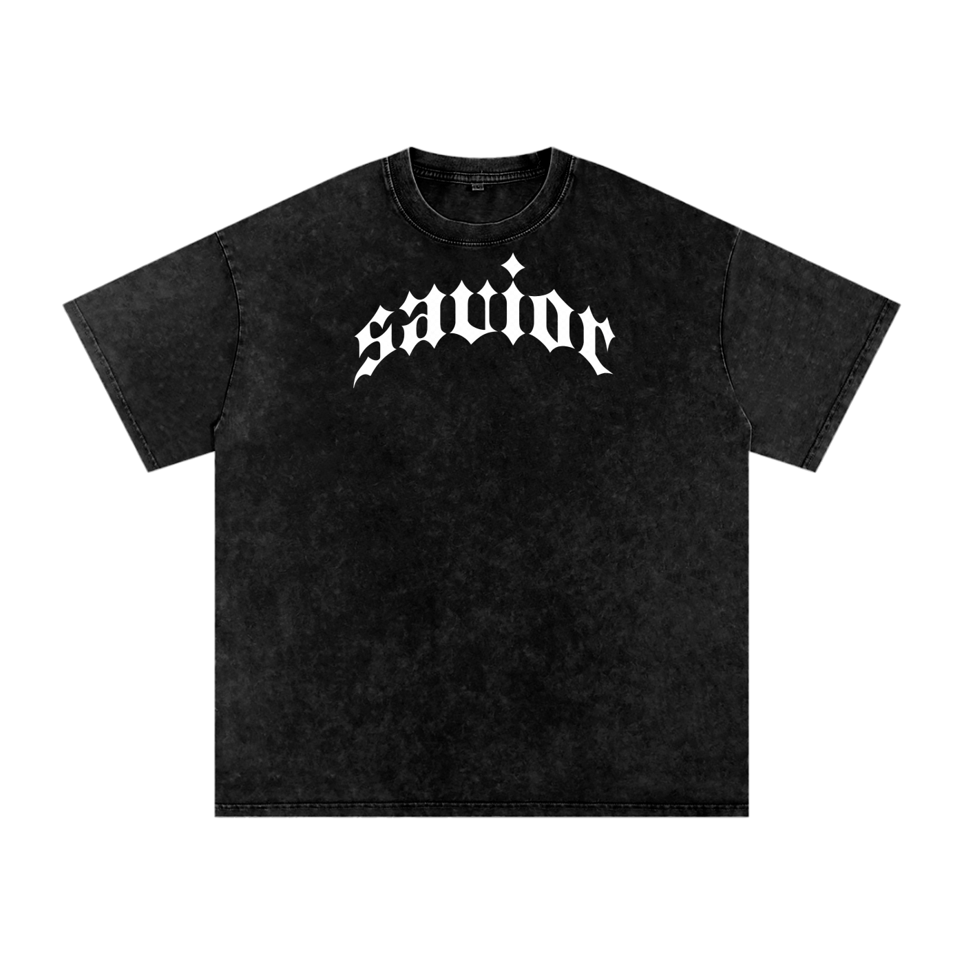 Savior - Snow Washed Oversized Cotton T-Shirt