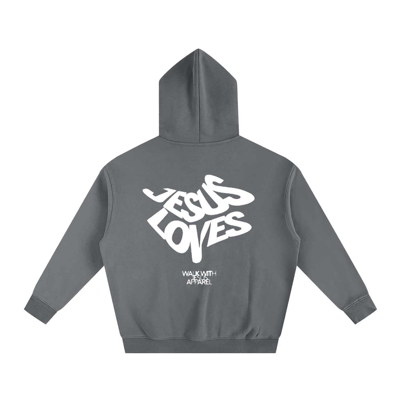 Jesus Loves - Oversize Fleeced Hoodie