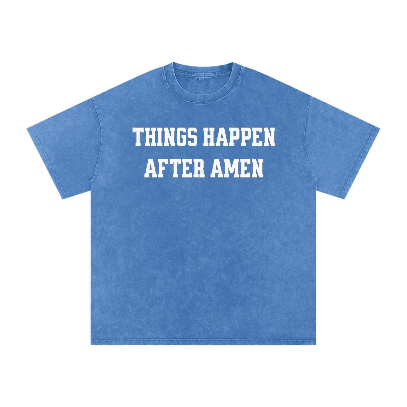 Amen - Acid Wash Oversize T-Shirt