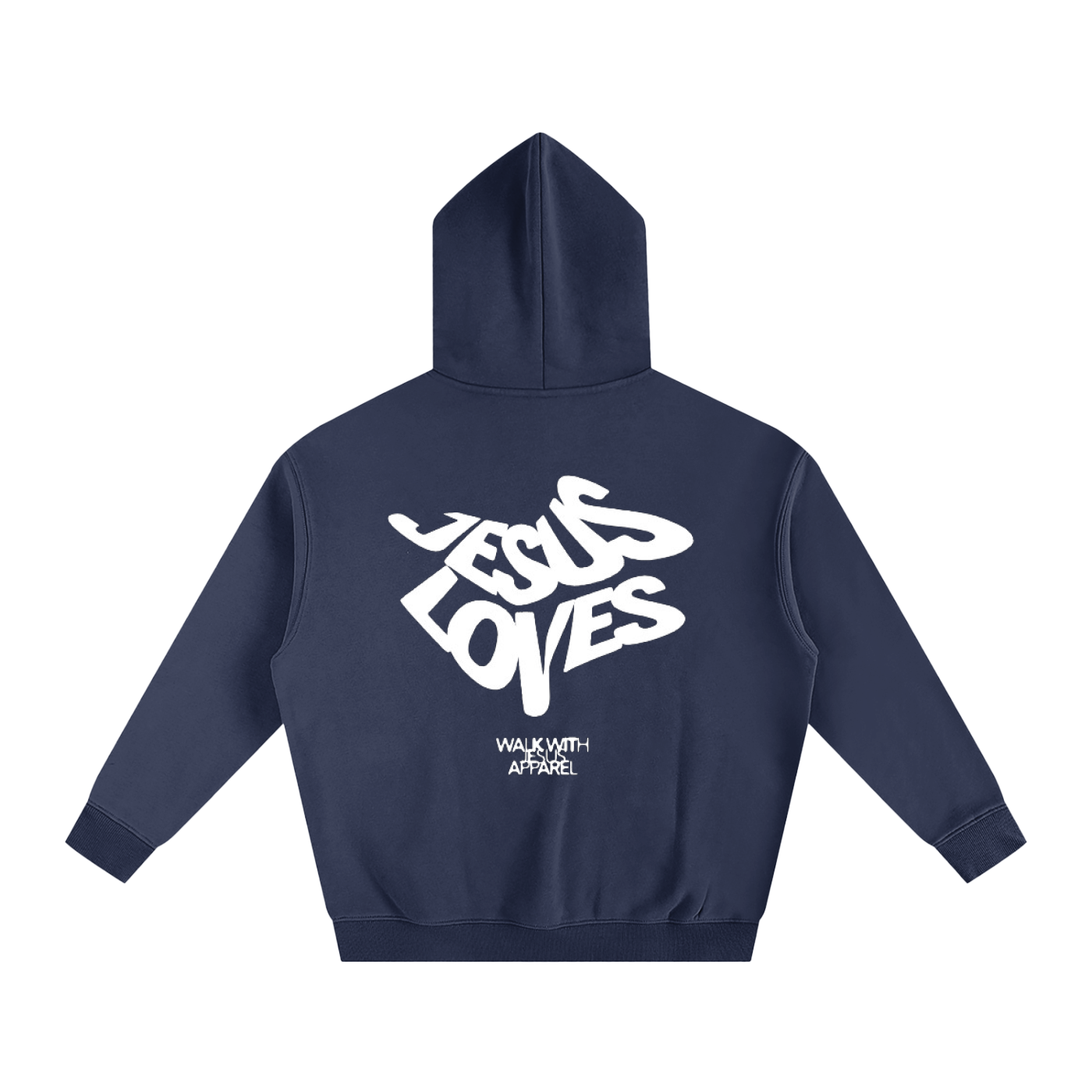 Jesus Loves - Oversize Fleeced Hoodie