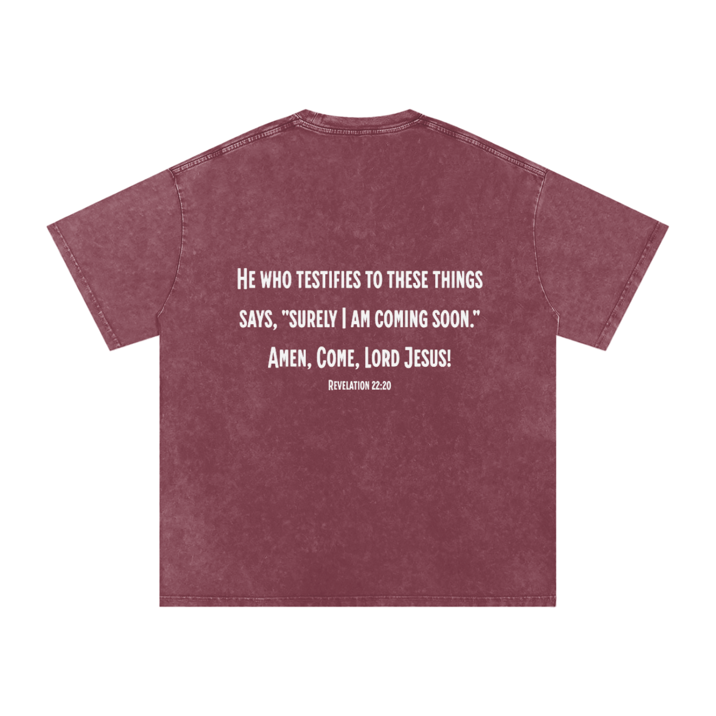 He is Coming - Acid Wash Oversize T-Shirt