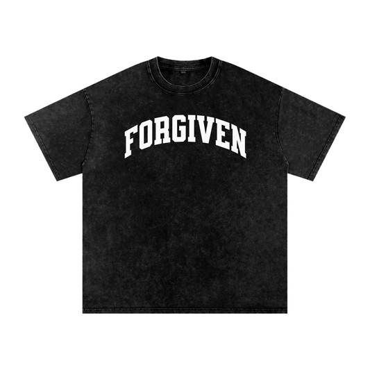 Forgiven - Snow Washed Oversized Cotton T-Shirt