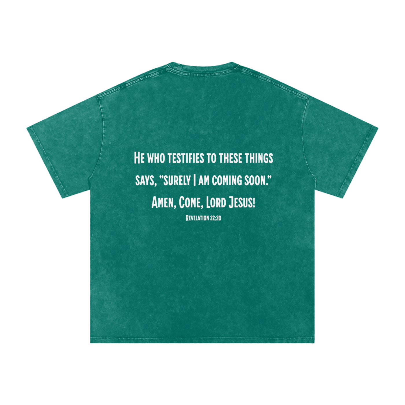 He is Coming - Acid Wash Oversize T-Shirt