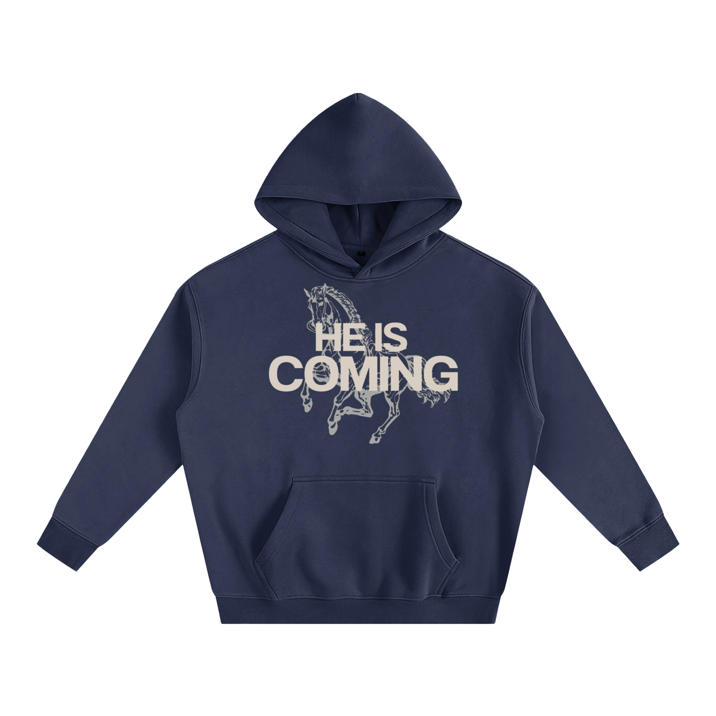 He is Coming - Oversize Fleeced Hoodie