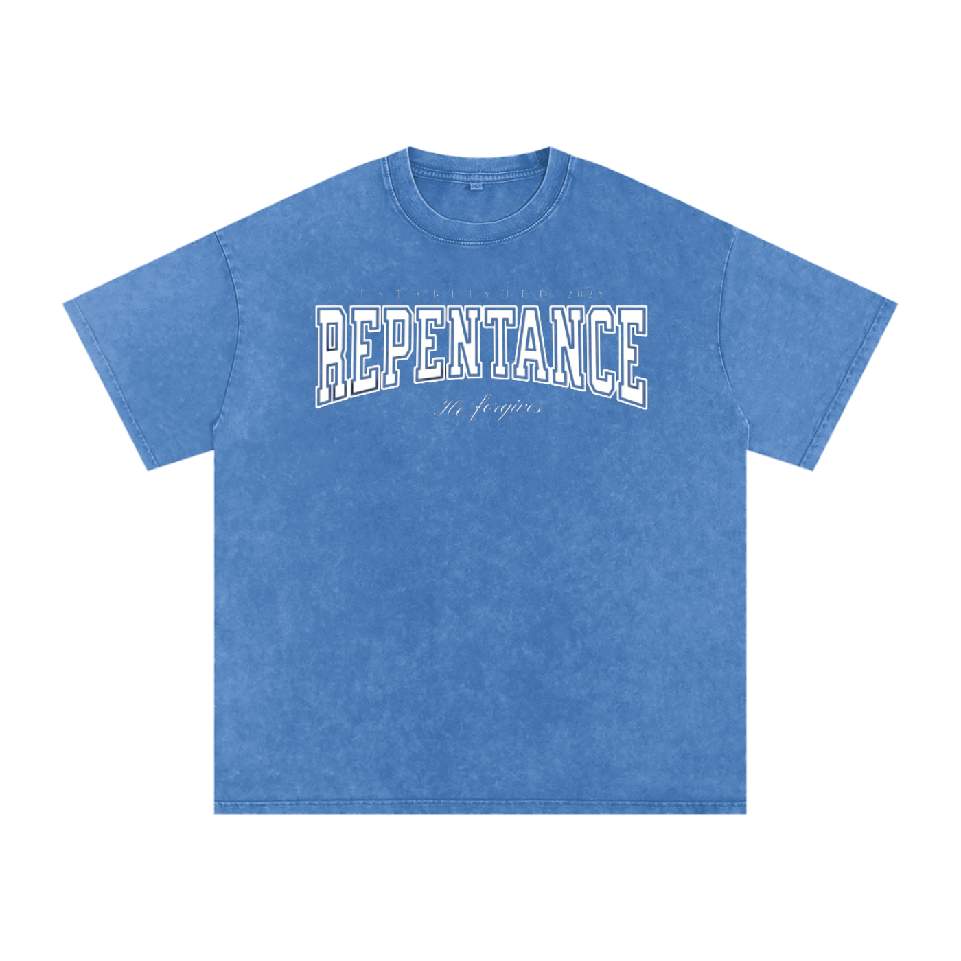 Repentance - Snow Washed Oversized Cotton T-Shirt