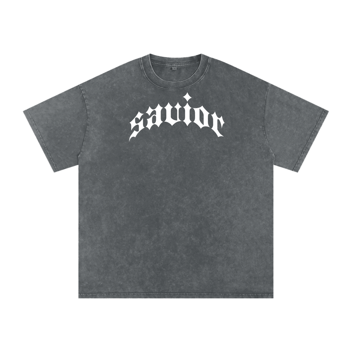 Savior - Snow Washed Oversized Cotton T-Shirt