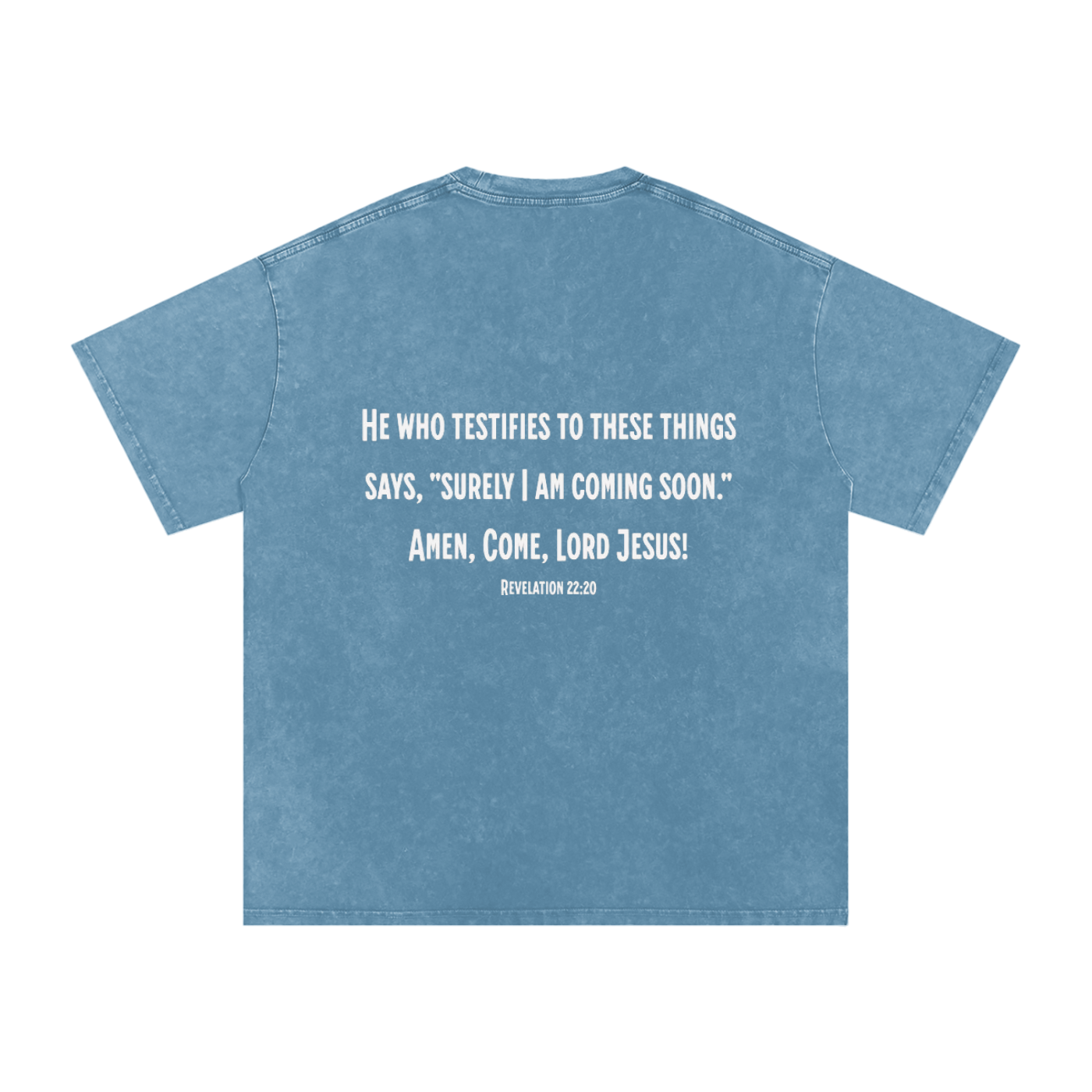 He is Coming - Acid Wash Oversize T-Shirt