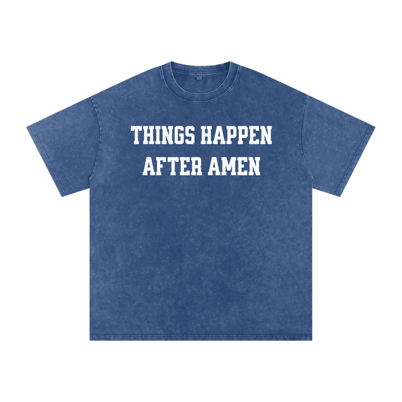 Amen - Acid Wash Oversize T-Shirt