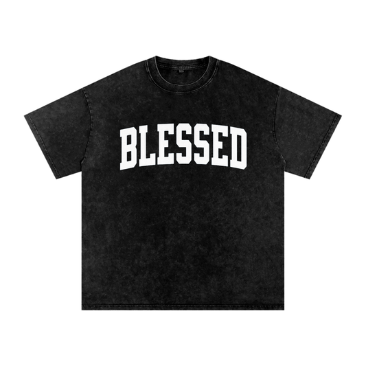 Blessed - Acid Wash Oversize T-Shirt