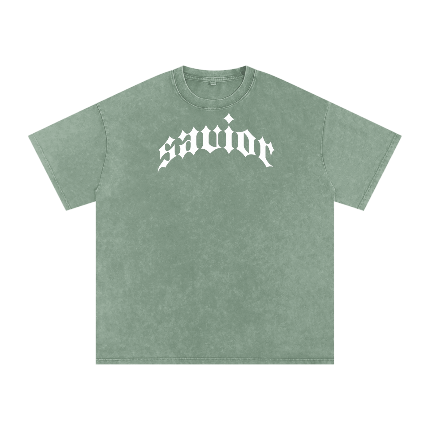 Savior - Snow Washed Oversized Cotton T-Shirt