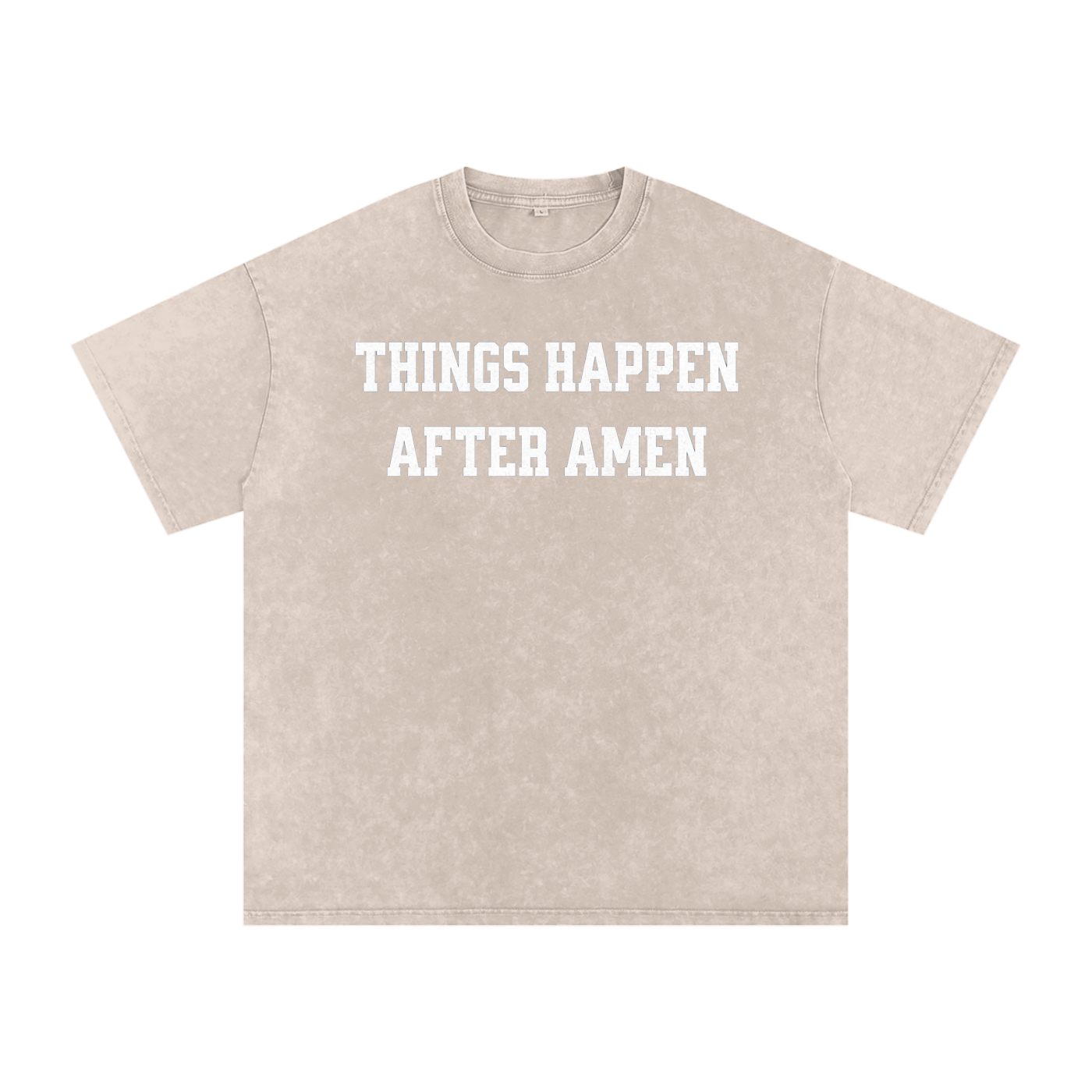 Amen - Acid Wash Oversize T-Shirt