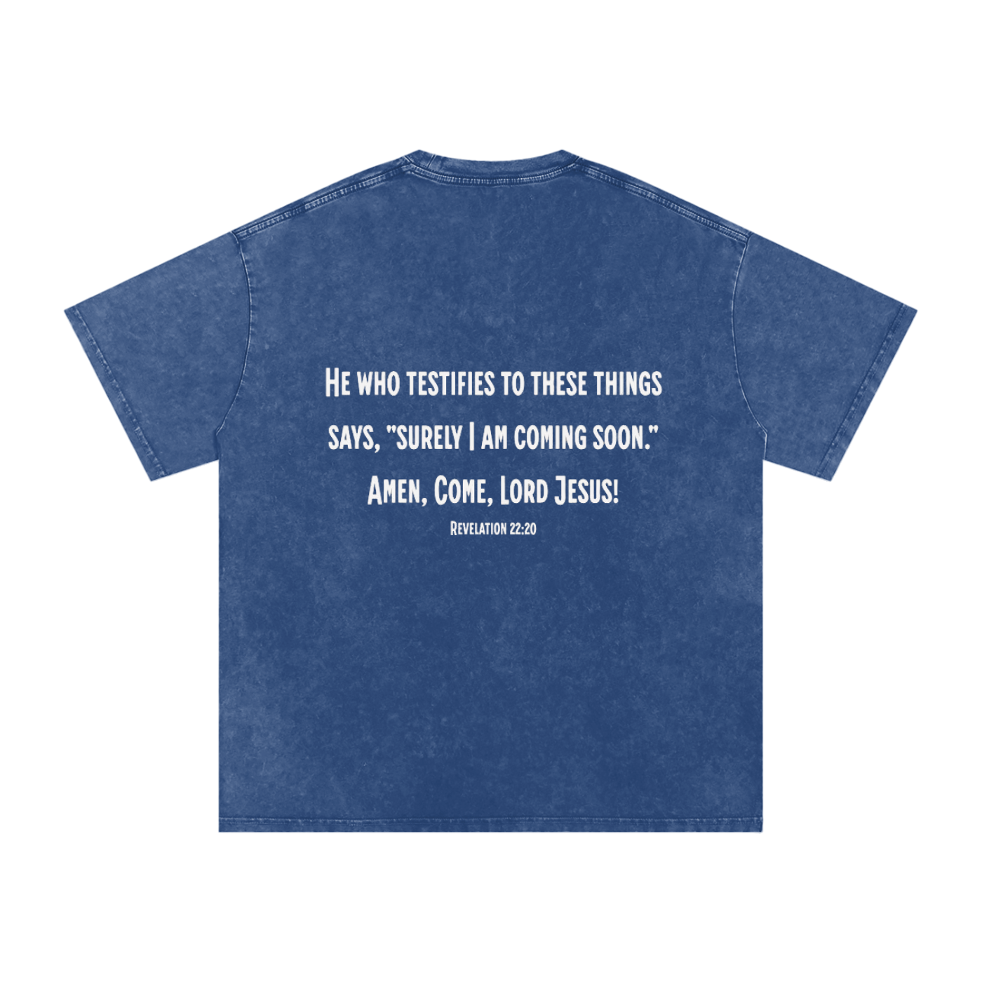 He is Coming - Acid Wash Oversize T-Shirt