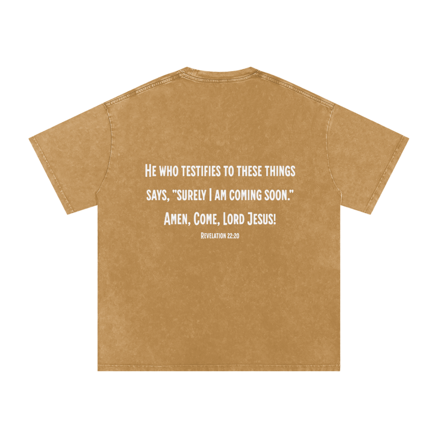 He is Coming - Acid Wash Oversize T-Shirt