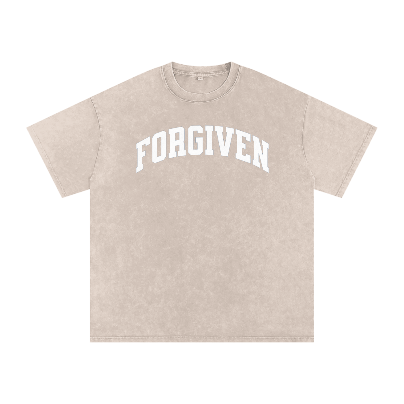 Forgiven - Snow Washed Oversized Cotton T-Shirt