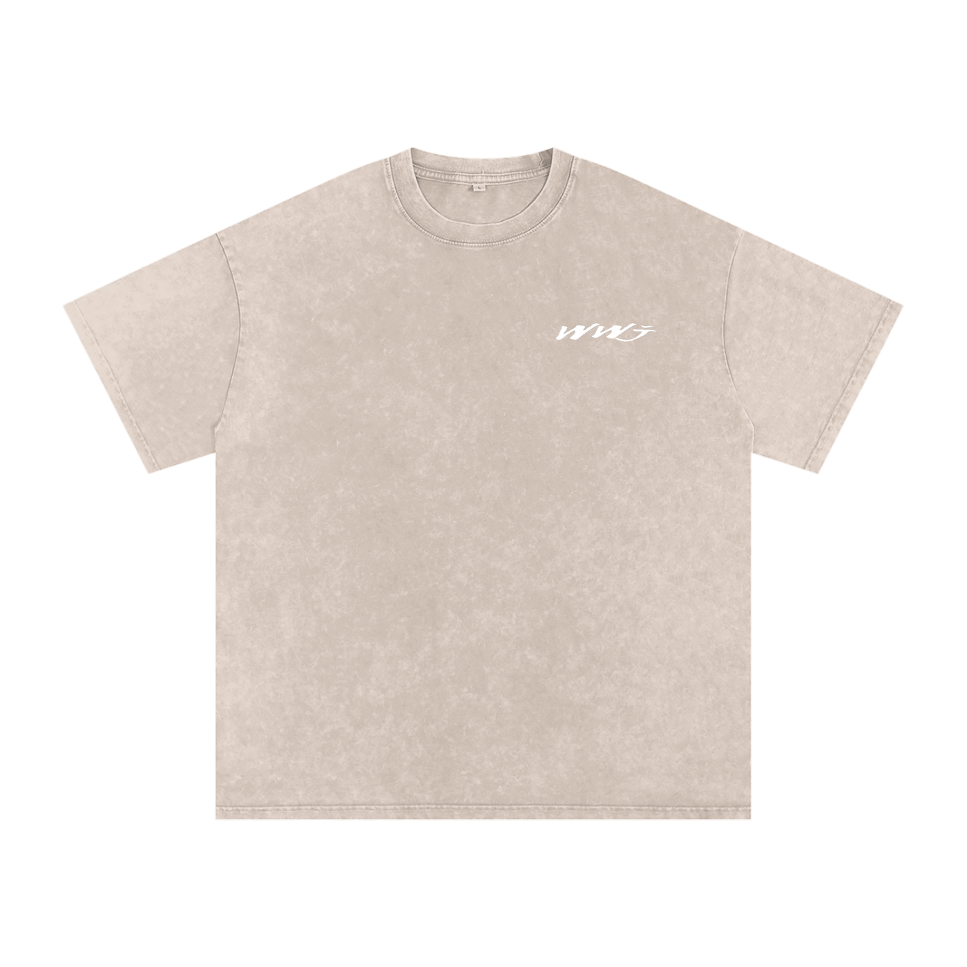 The Way - Snow Washed Oversized Cotton T-Shirt