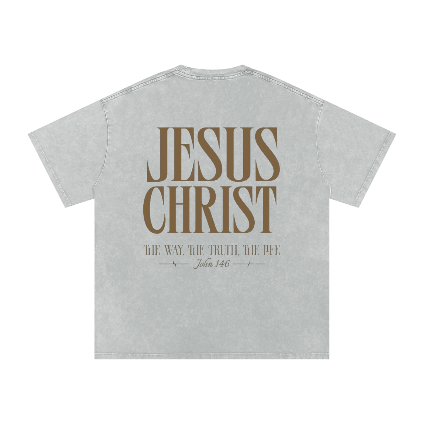 The Way - Snow Washed Oversized Cotton T-Shirt