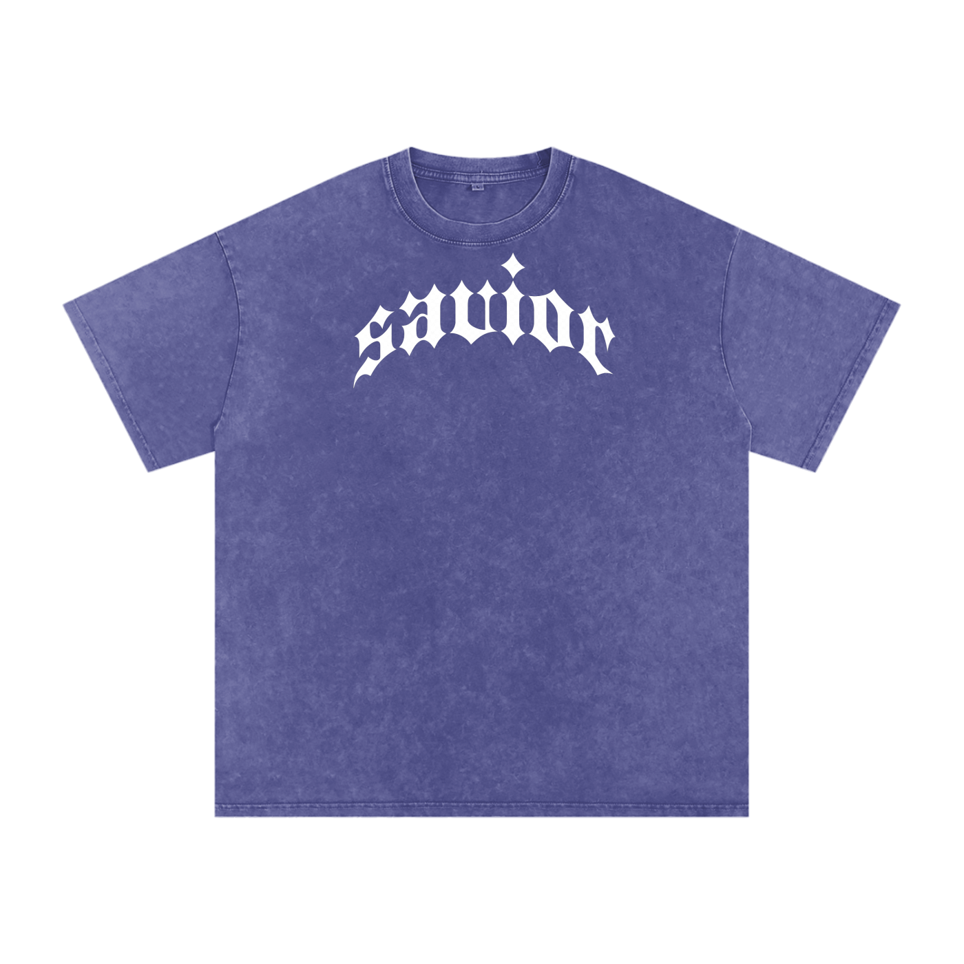 Savior - Snow Washed Oversized Cotton T-Shirt