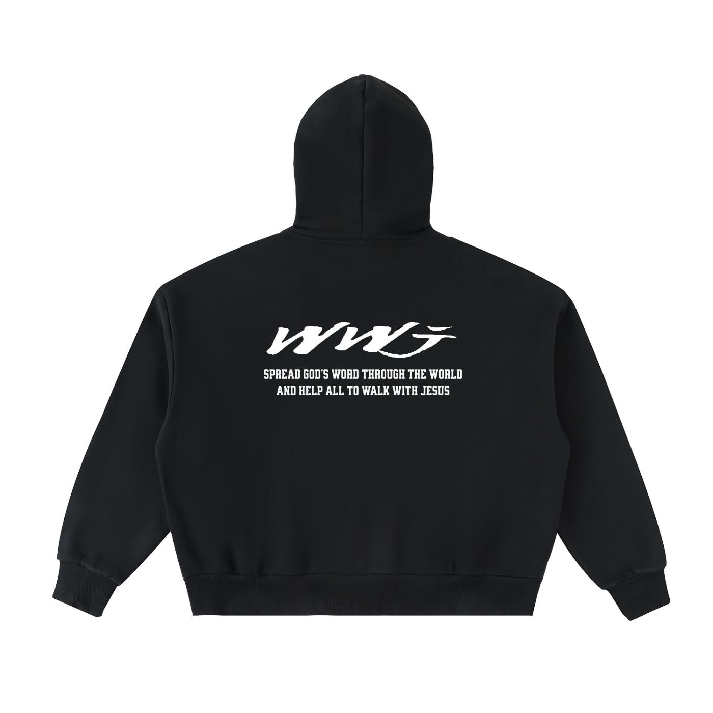WWJ Mission - Fleeced Full-Zip Boxy Hoodie
