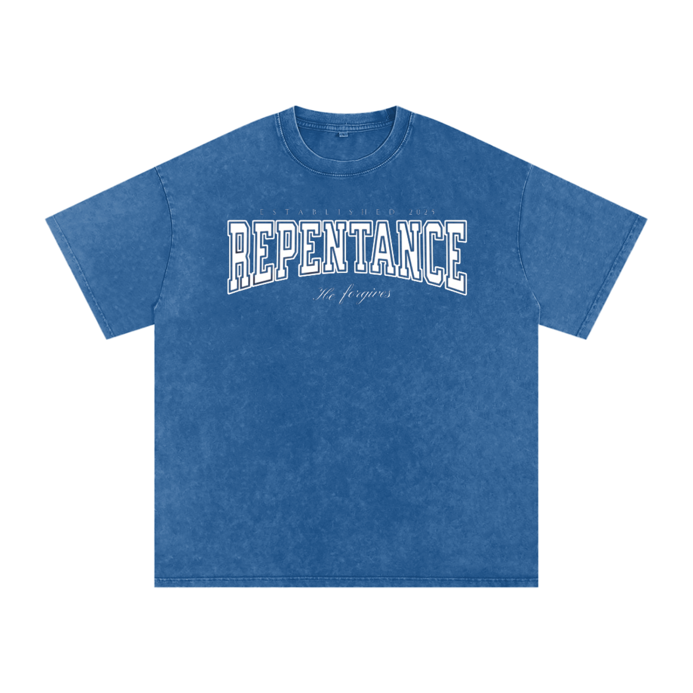 Repentance - Snow Washed Oversized Cotton T-Shirt