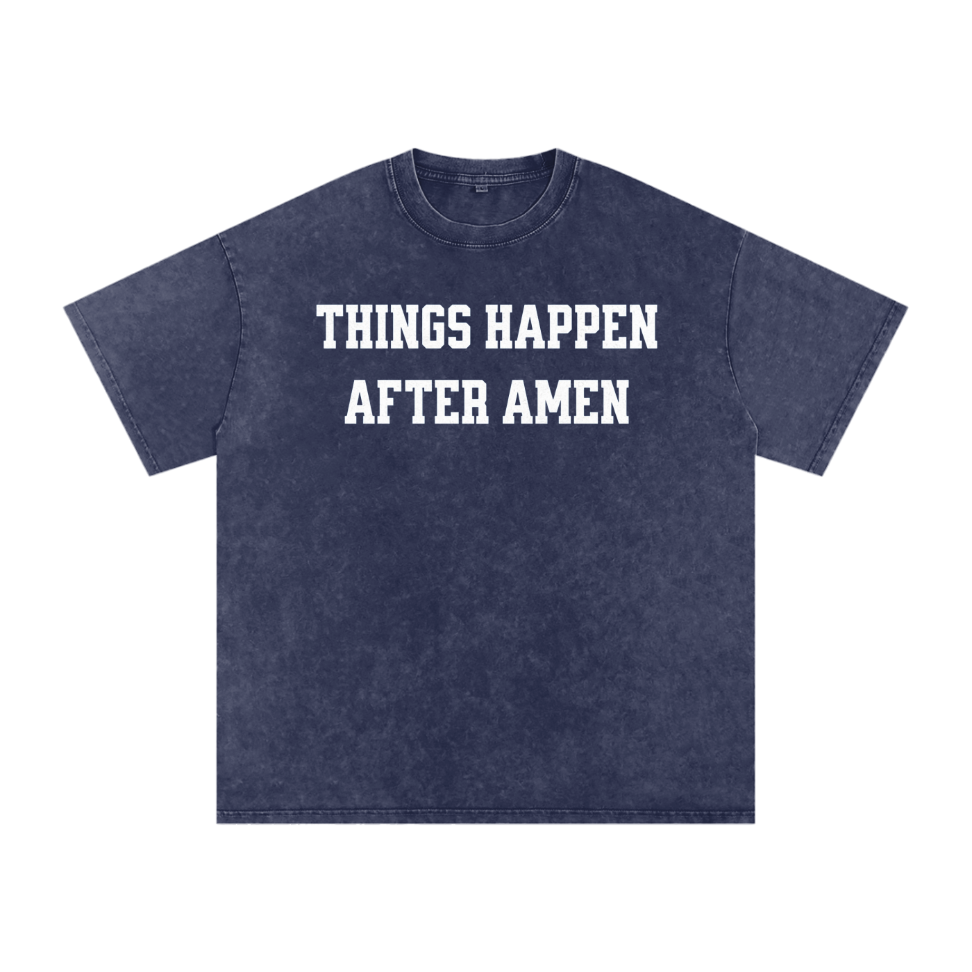 Amen - Acid Wash Oversize T-Shirt