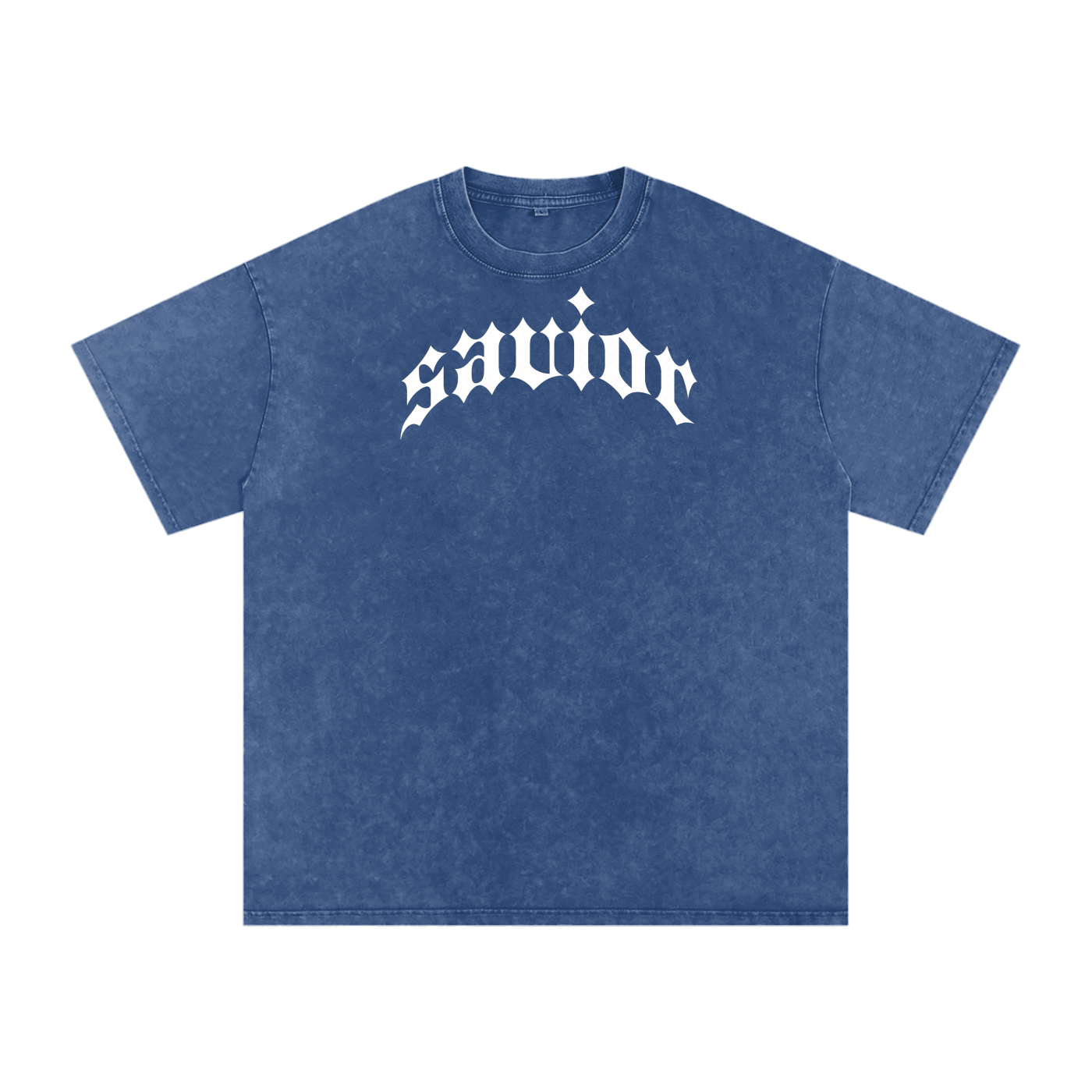 Savior - Snow Washed Oversized Cotton T-Shirt