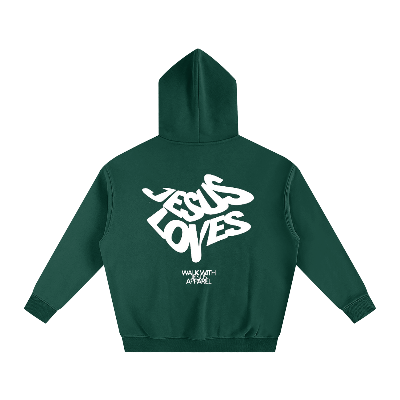 Jesus Loves - Oversize Fleeced Hoodie