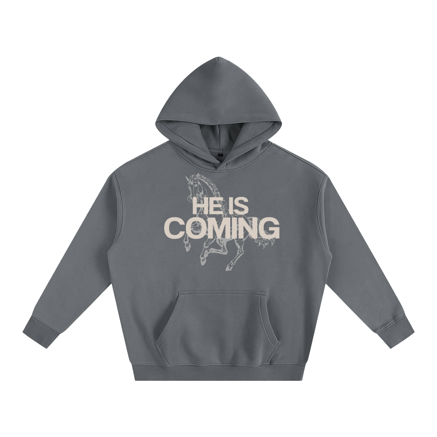 He is Coming - Oversize Fleeced Hoodie