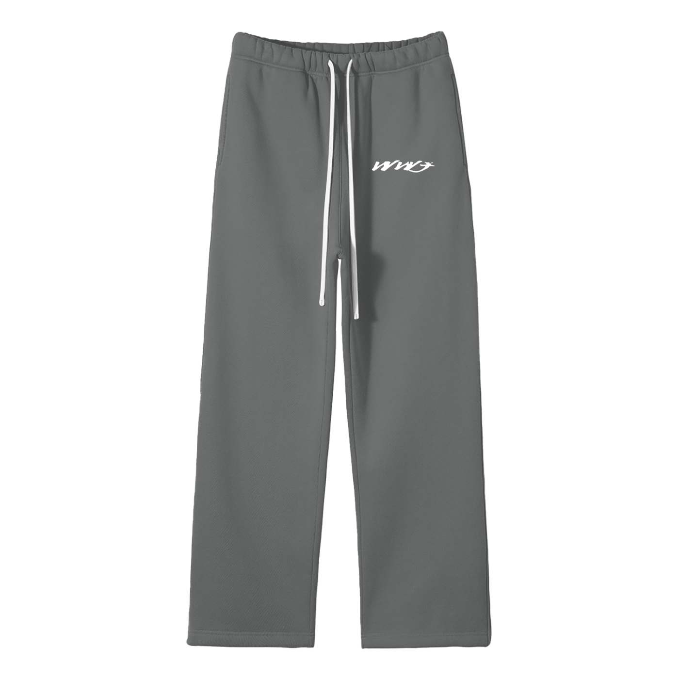 WWJ - Unisex Solid Color Fleece Straight Leg Pants