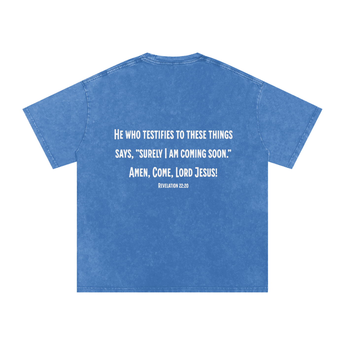 He is Coming - Acid Wash Oversize T-Shirt