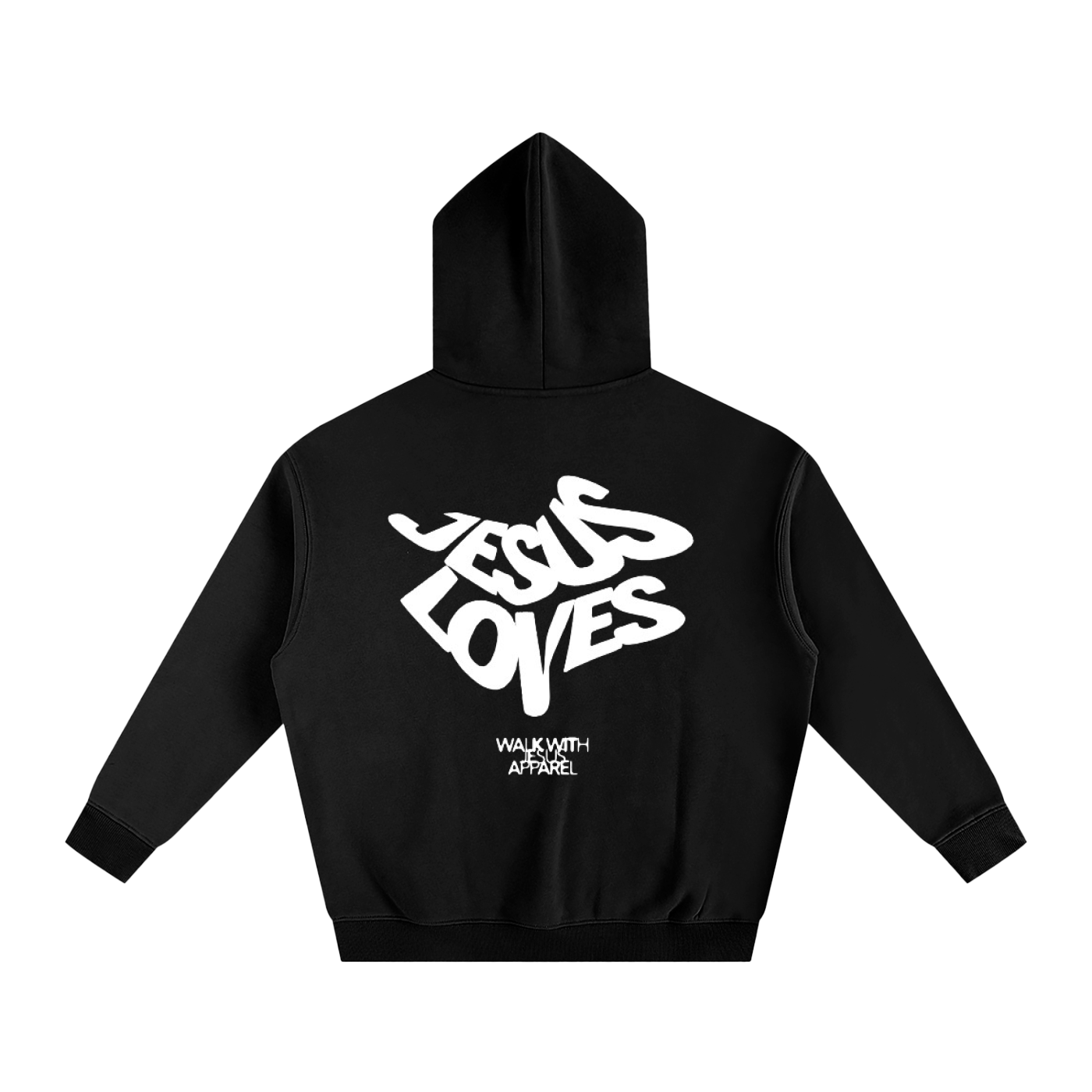 Jesus Loves - Oversize Fleeced Hoodie