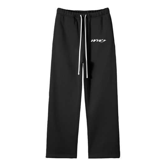 WWJ - Unisex Solid Color Fleece Straight Leg Pants