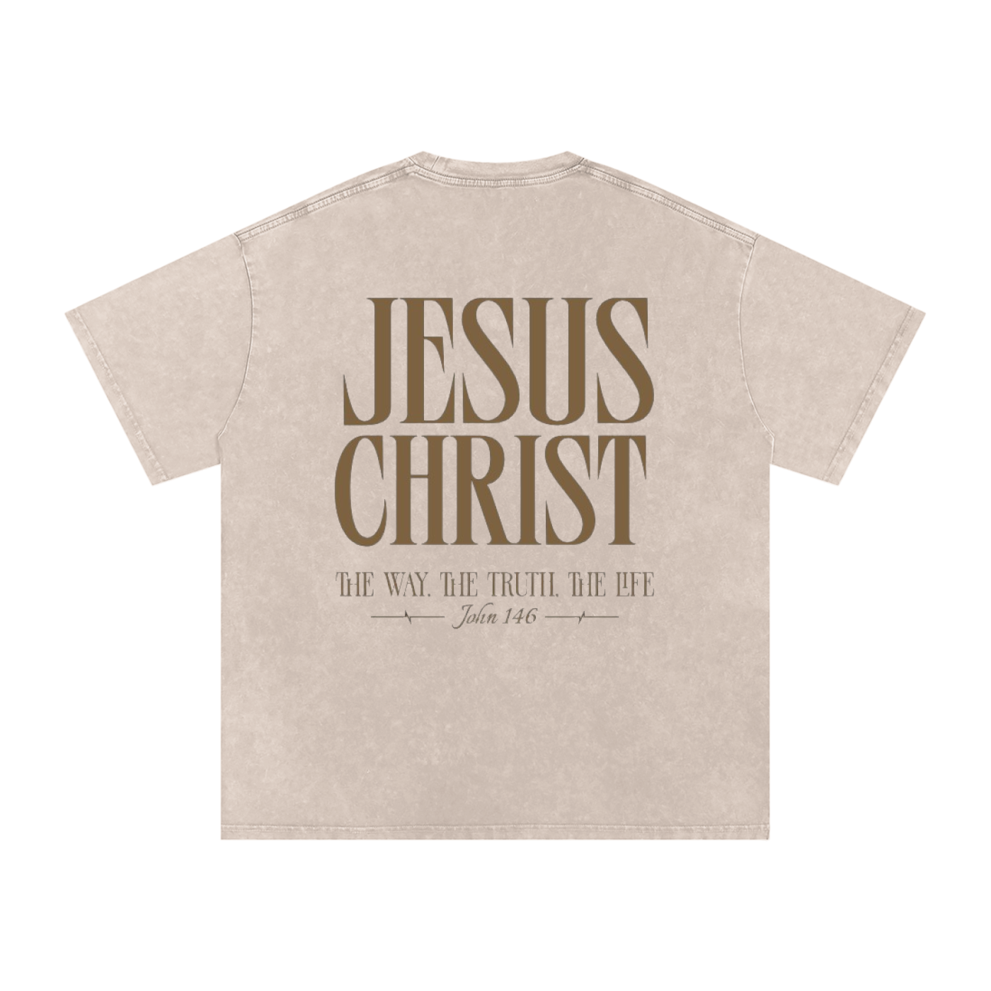The Way - Snow Washed Oversized Cotton T-Shirt