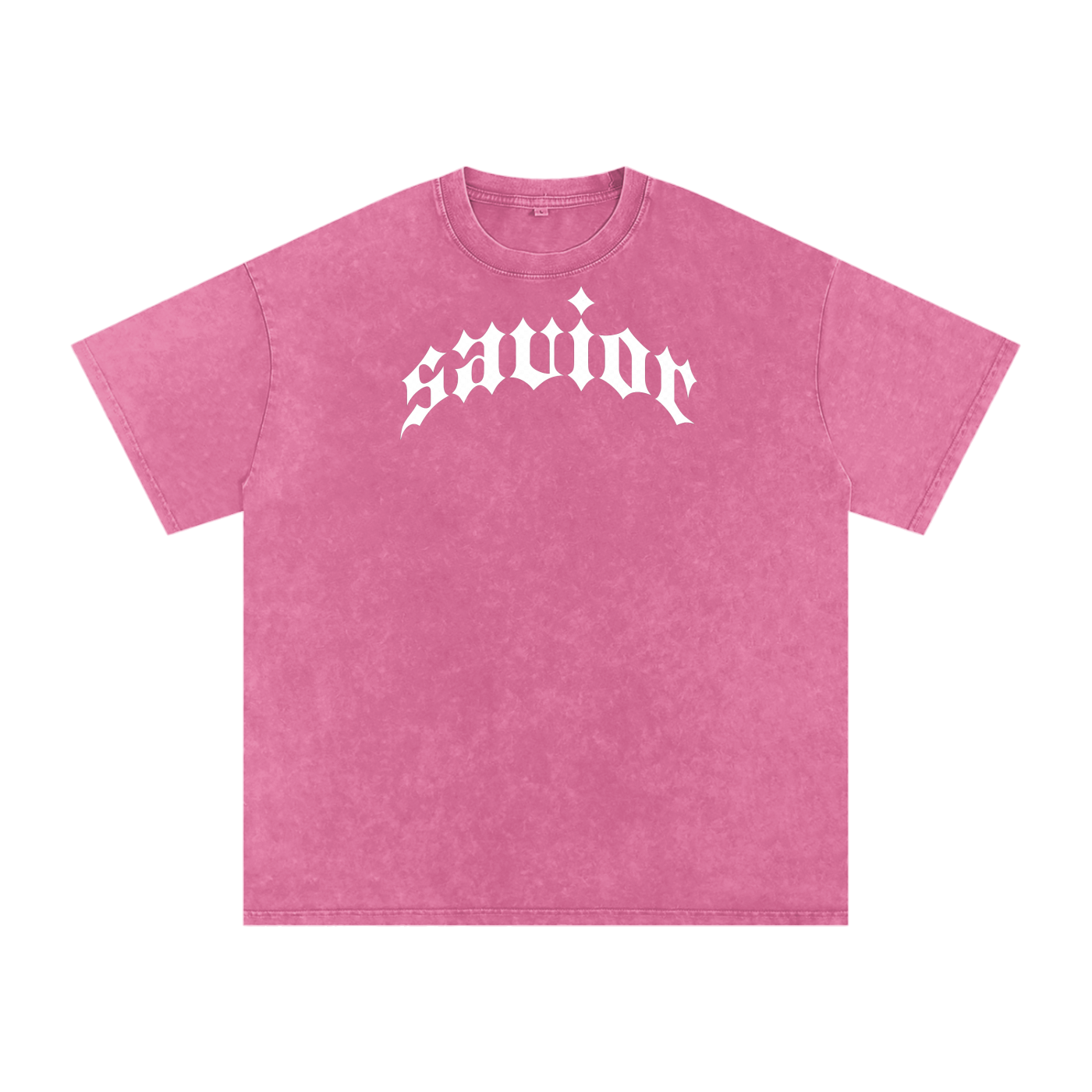 Savior - Snow Washed Oversized Cotton T-Shirt
