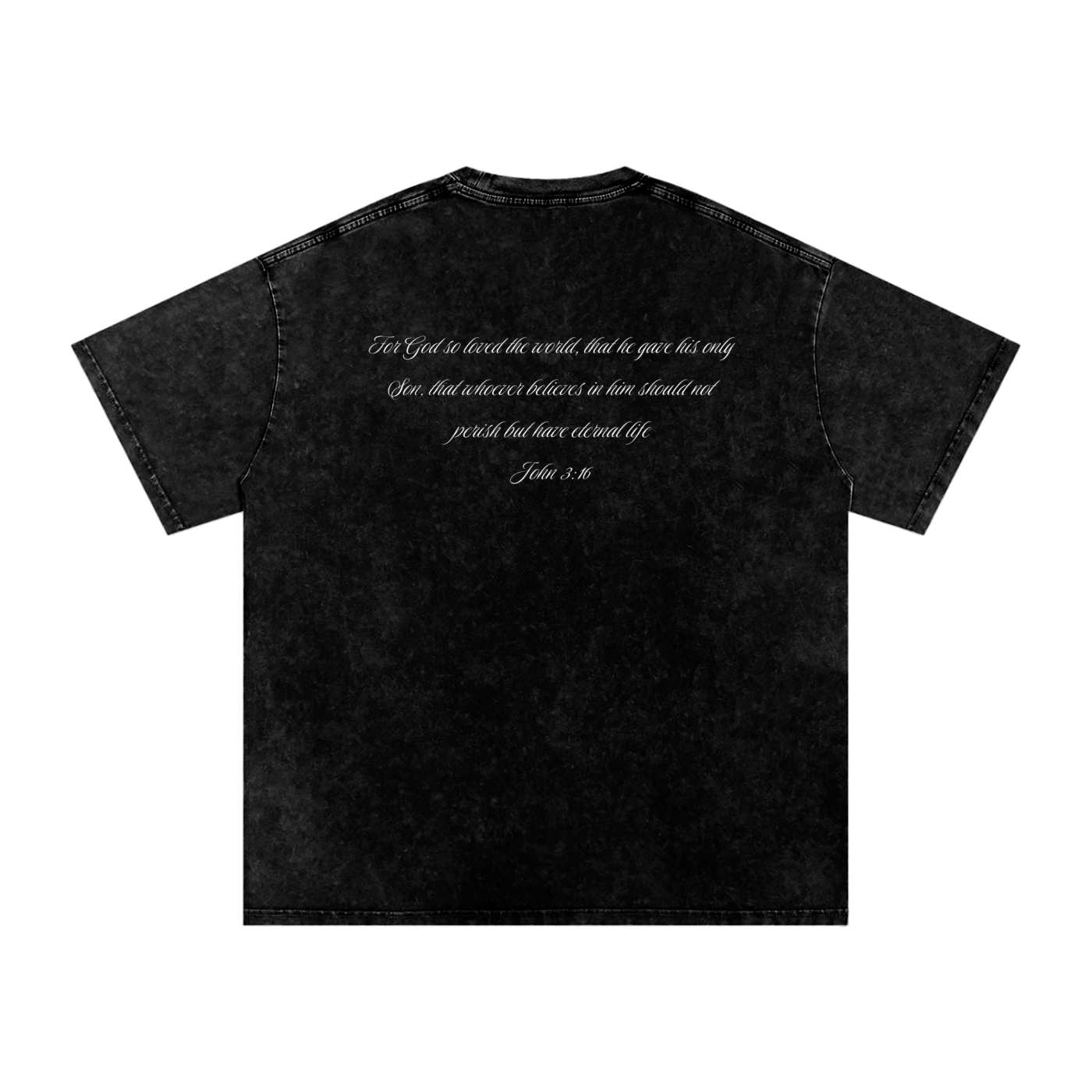 Savior - Snow Washed Oversized Cotton T-Shirt
